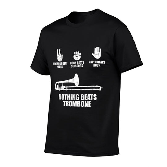 Rock Paper Scissors Marching Band Funny Trombone Lover  Affordable Price T-Shirt