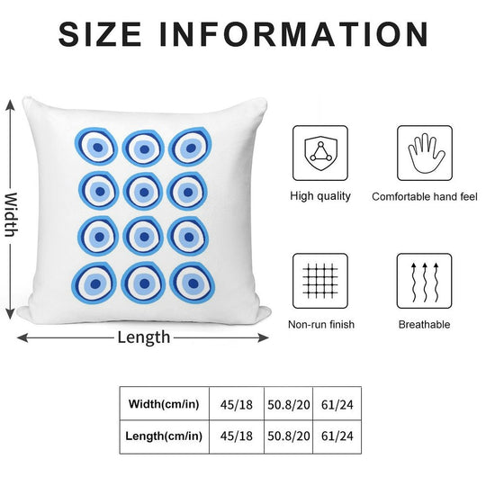 Evil Eye Soft Bedroom Essential Throw Pillow