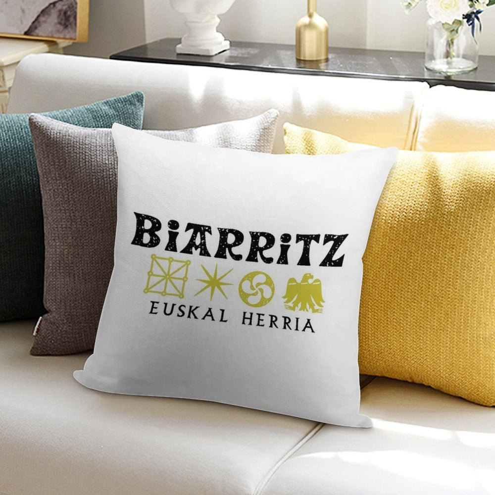 Biarritz Euskalduna Soft Durable Construction Throw Pillow