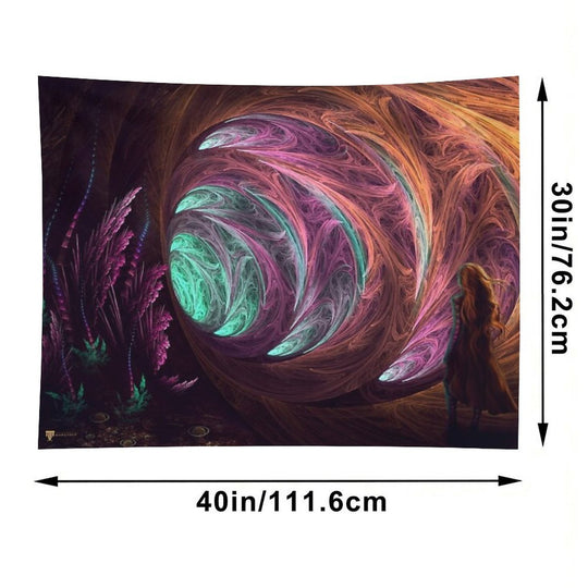 Toward The Light - Alice in Wonderland - Manafold Art Tapestry