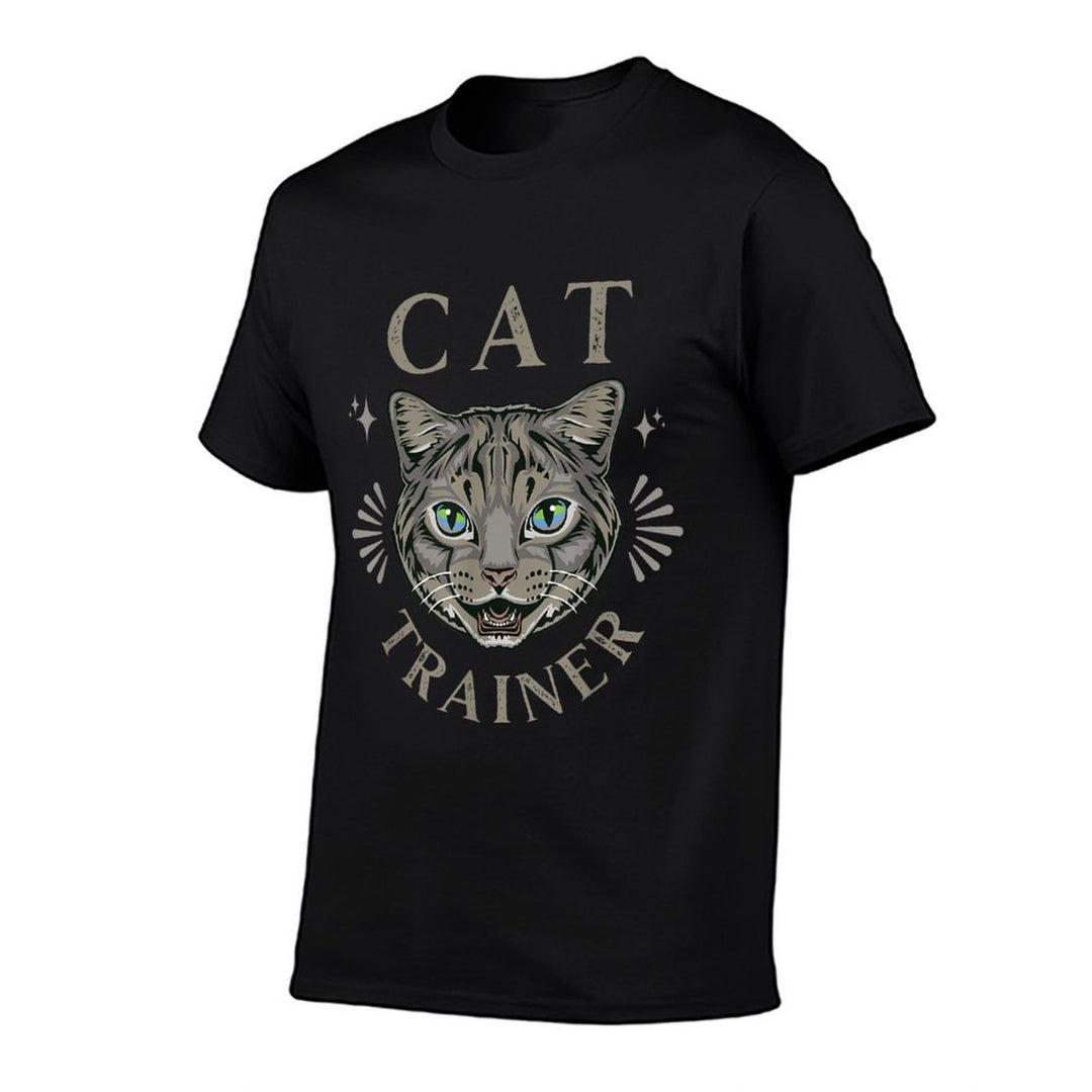 Cat Kitten Trainer for Men Women  Heathered Texture T-Shirt