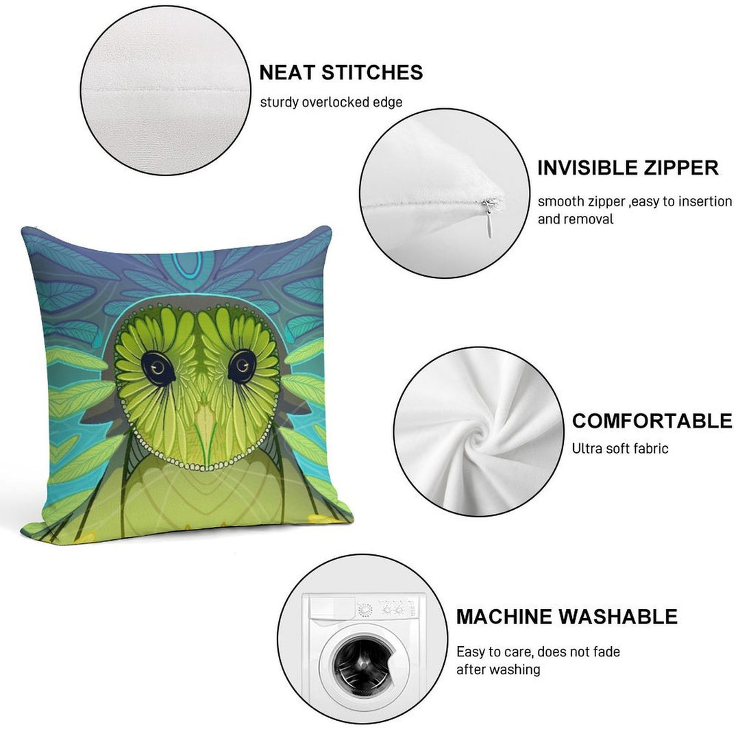 The Owl Soft Bedroom Essential Throw Pillow