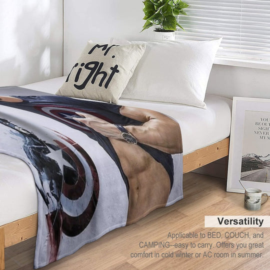 Chris Evans Wallpaper Multi-functional Throw Blanket
