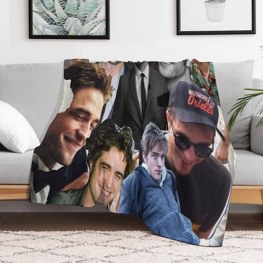 HIGH QUALITY Robert Pattinson Photo Collage Comfort Throw Blanket