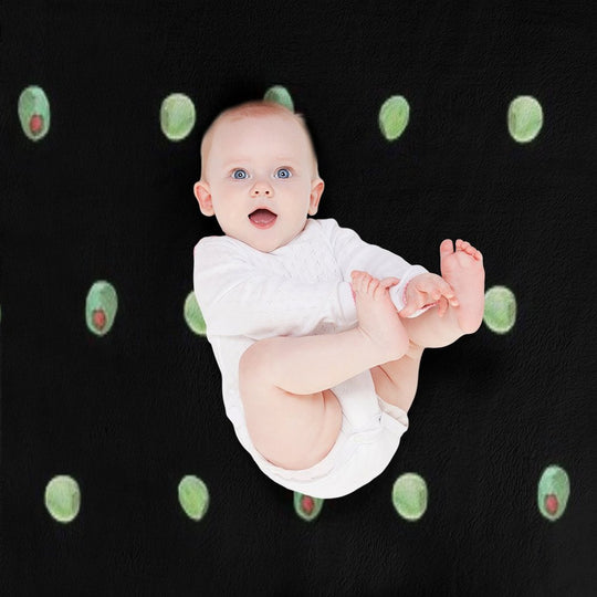 Olives Anti-pilling Throw Blanket