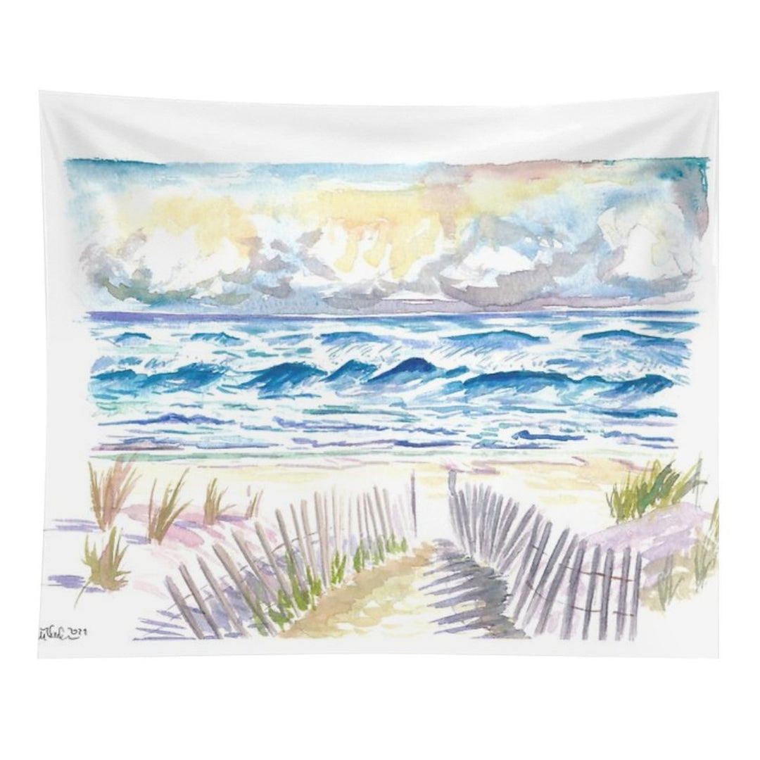 Hamptons Style in Coopers Beach And Dunes Southampton Tapestry