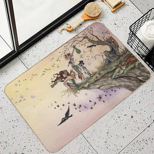 Where The Wind Takes You  Repositionable Bath Mat