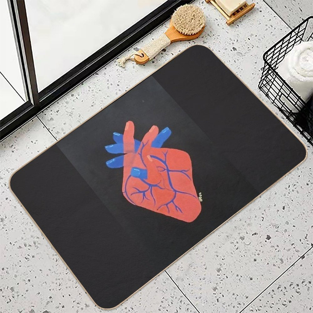 Holding My Heart  Toxin-Free Bath Mat