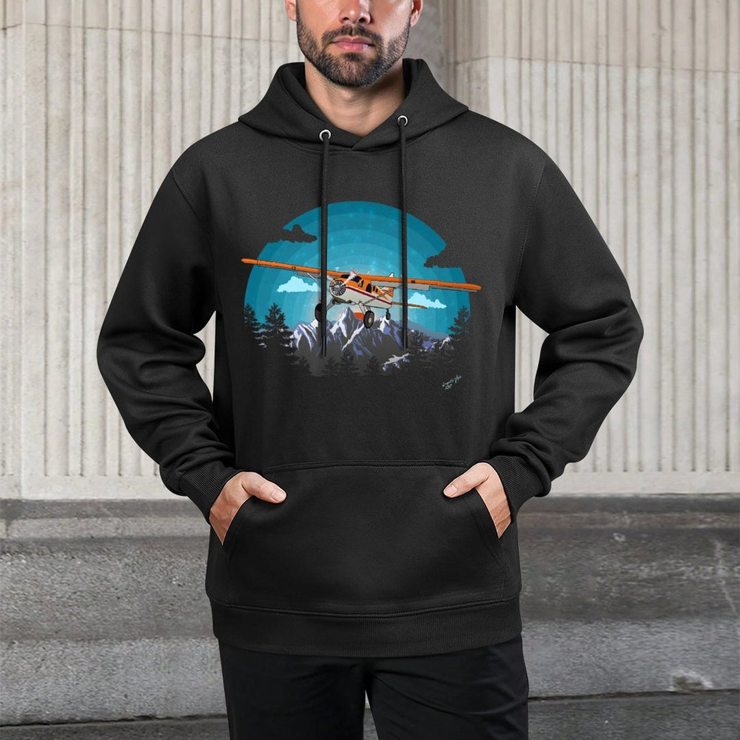 &#34;Twilight Flight&#34;  Bushplane Airplane Flying Pilot Colorfast Hoodie