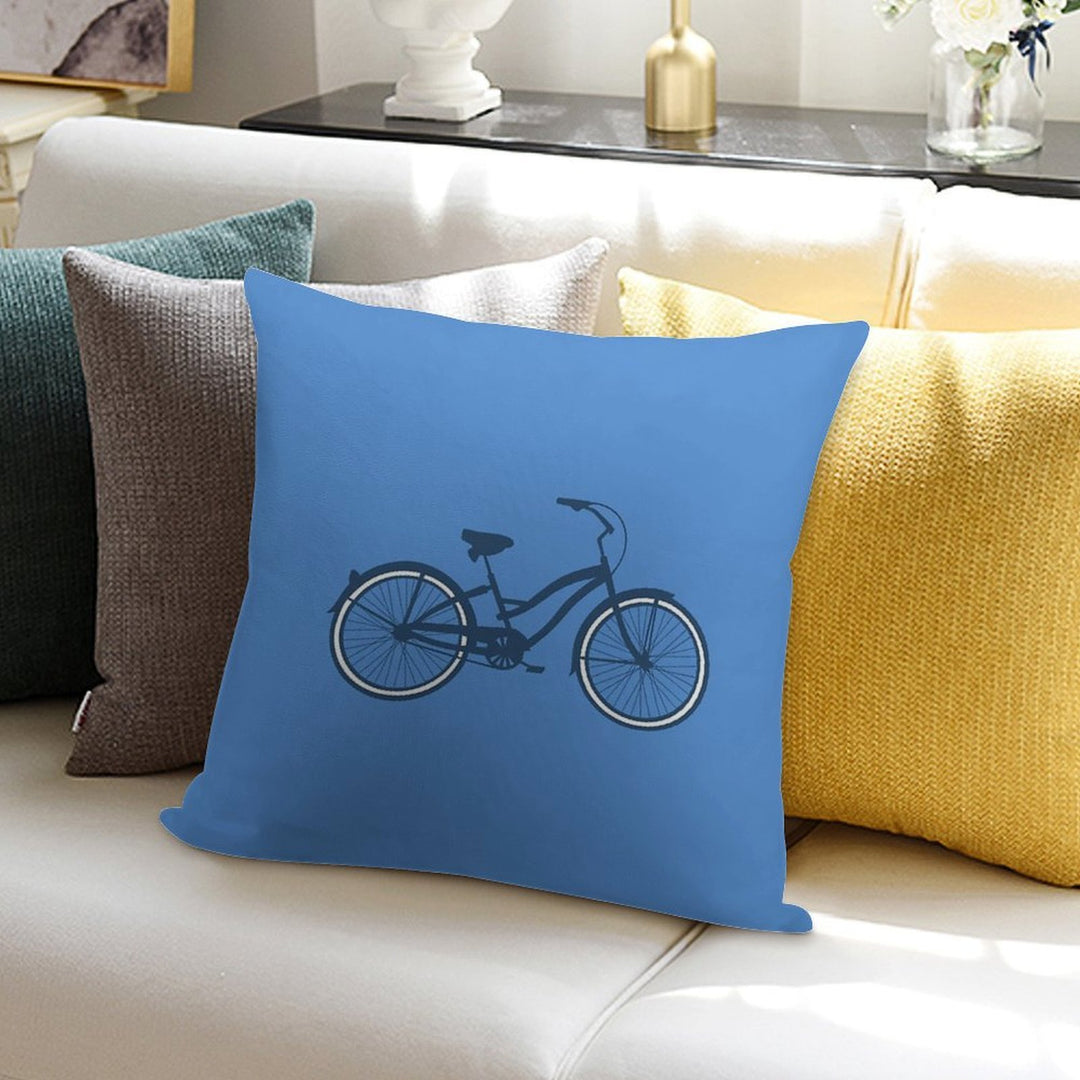 Bike 1 Soft High-Density Material Throw Pillow