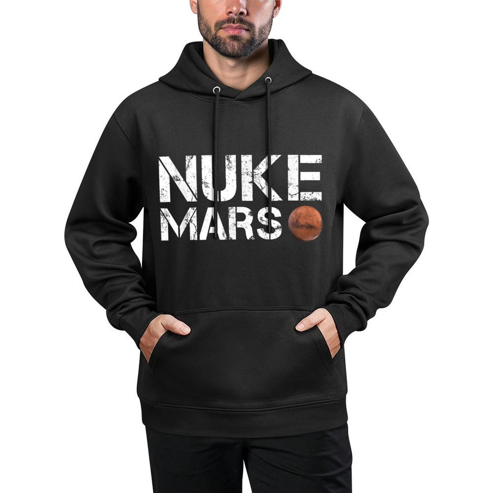 Nuke Mars Funny Planet Solar System Astronomy Space Gift Layering Staple Hoodie