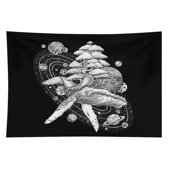 Space Whale Tapestry