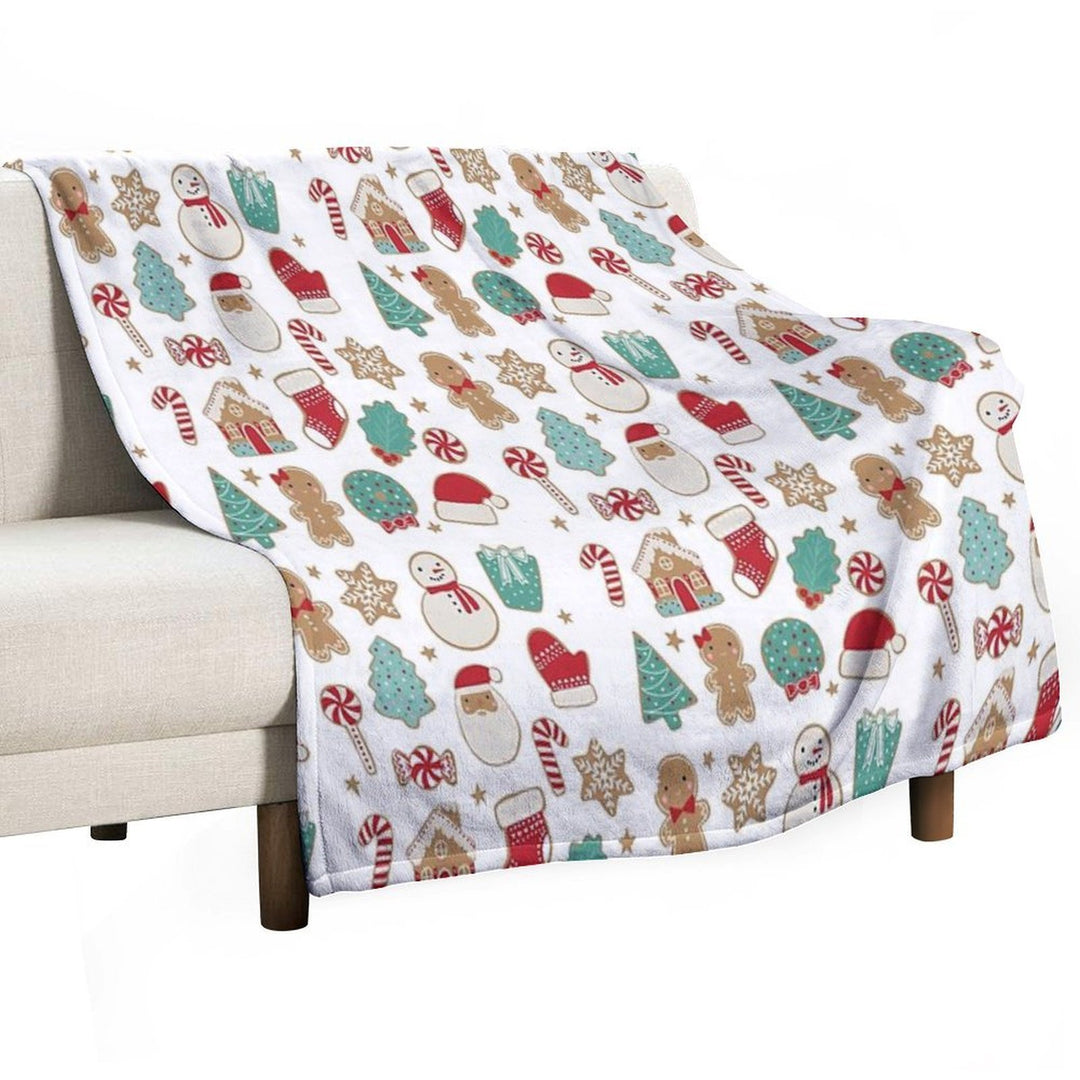 Christmas Cookies Machine-washable Throw Blanket