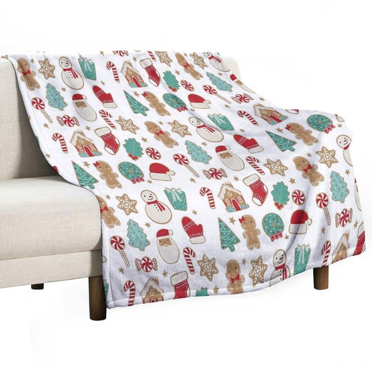 Christmas Cookies Machine-washable Throw Blanket