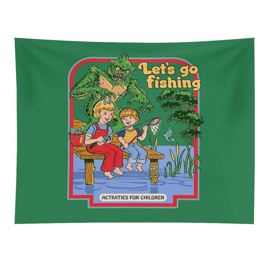 Let's Go Fishing Tapestry