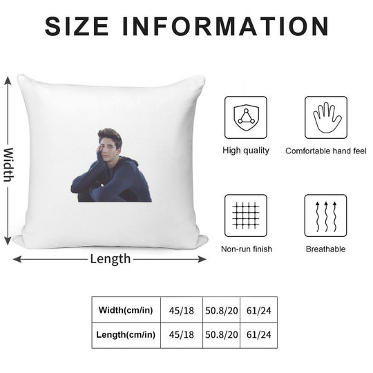 Milo Manheim Soft Warmth Comfort Throw Pillow