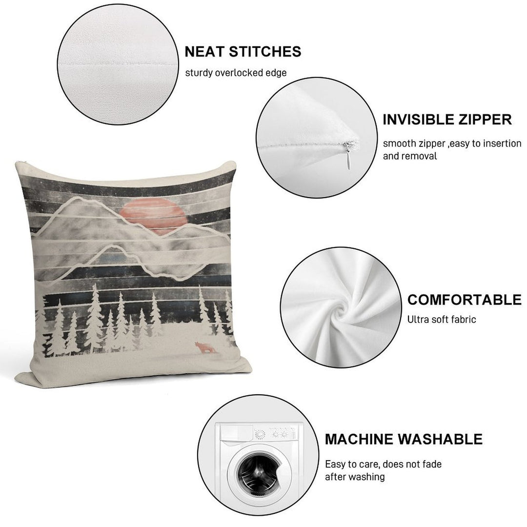 Mountain Lion at Midnight... Soft Home Decor Throw Pillow