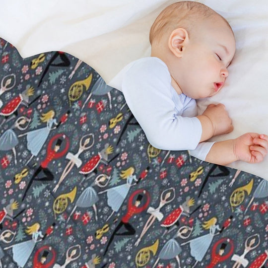Clara's Nutcracker Ballet Repeat by Robin Pickens Multi-functional Throw Blanket