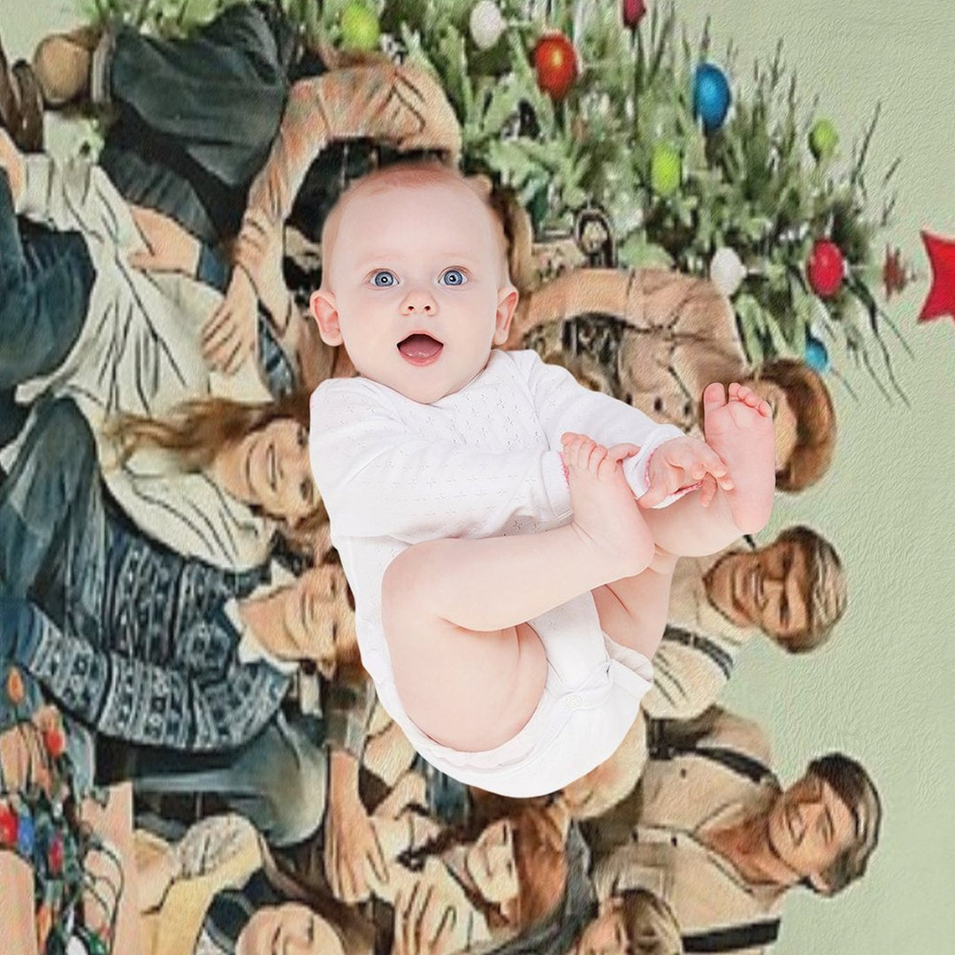 The Walton Family Christmas Shrink-resistant Throw Blanket