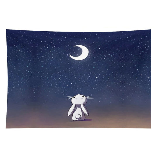 Moon Bunny Tapestry