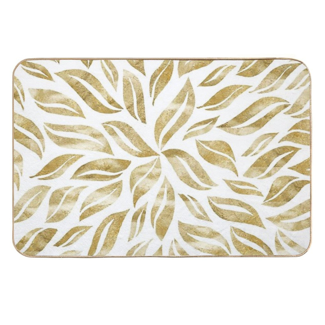 Sunburst Glam #1 #gold #decor #art  Repositionable Bath Mat