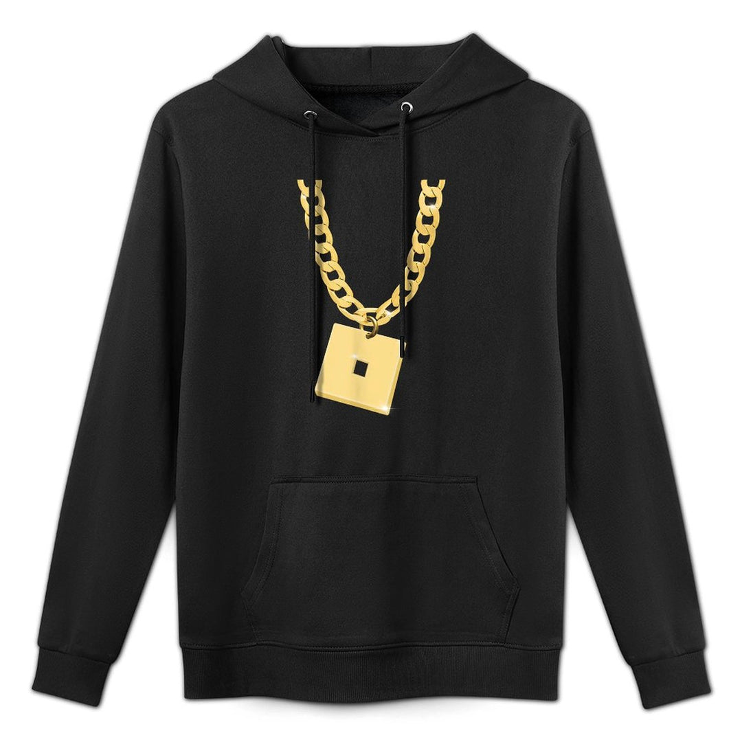 Funny Robux Chain Nad Pendant Design Casual Wear Hoodie