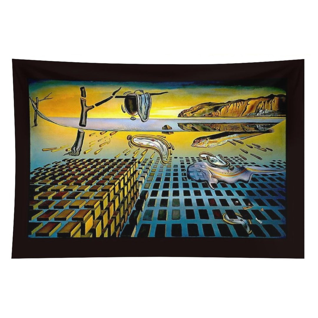 DISINTEGRATION  Vintage Abstract Painting Print Tapestry