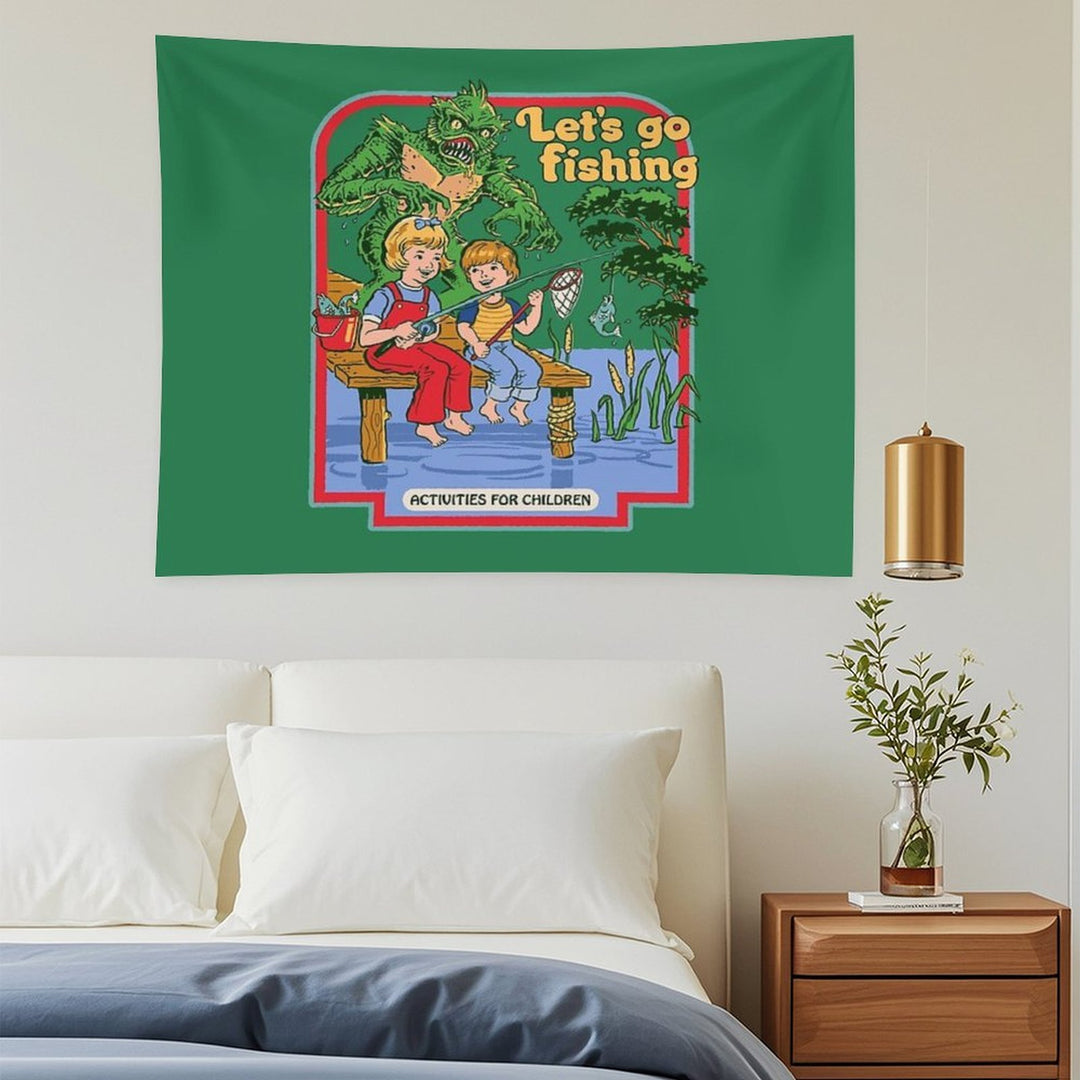 Let's Go Fishing Tapestry