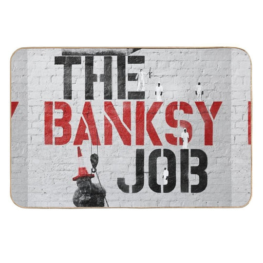 The Banksy Job Poster  Slip-Resistant Bath Mat