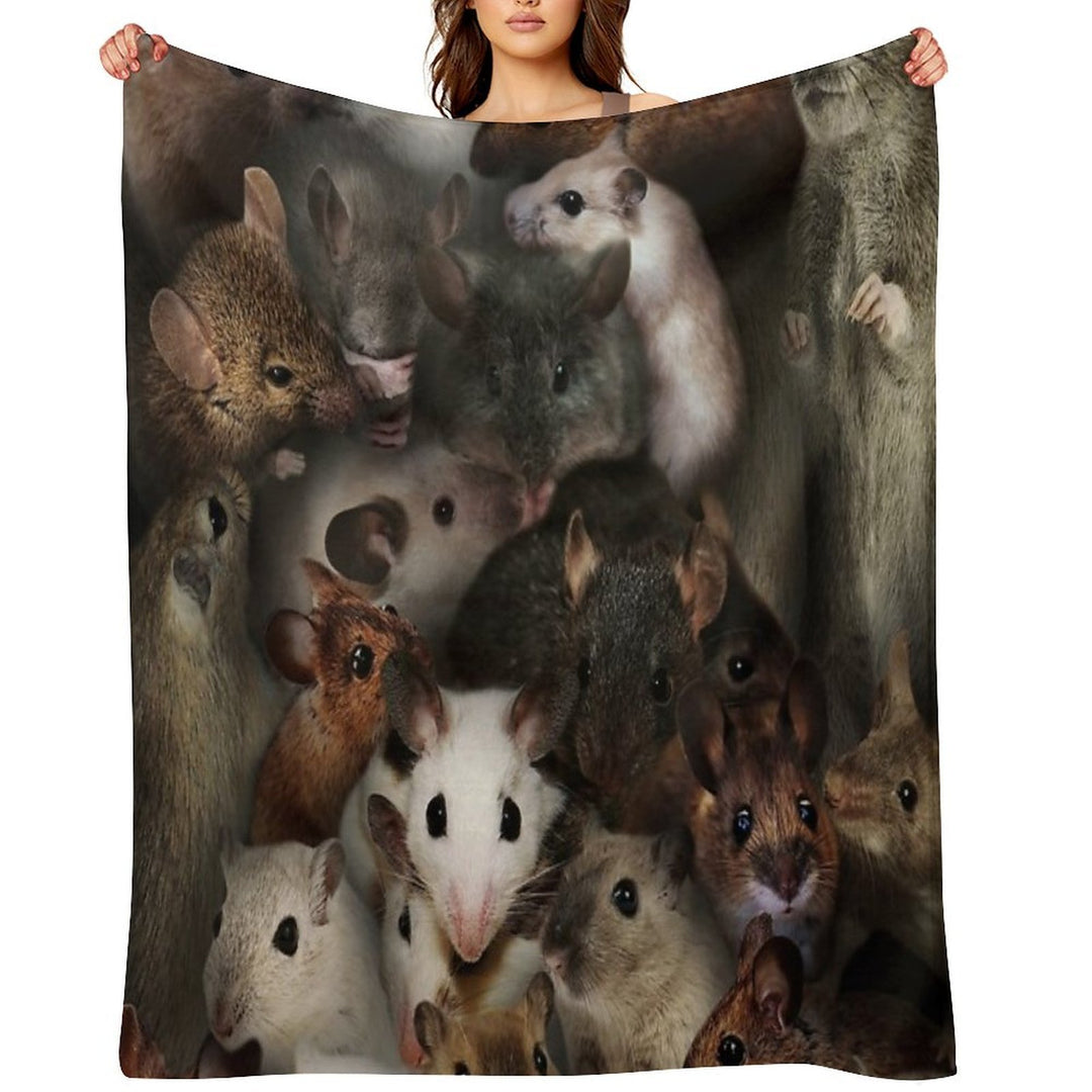 Mice Plush Throw Blanket