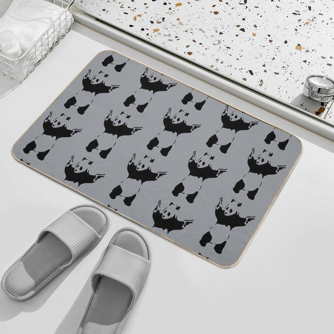 Banksy Panda  Rapid-Drying Bath Mat