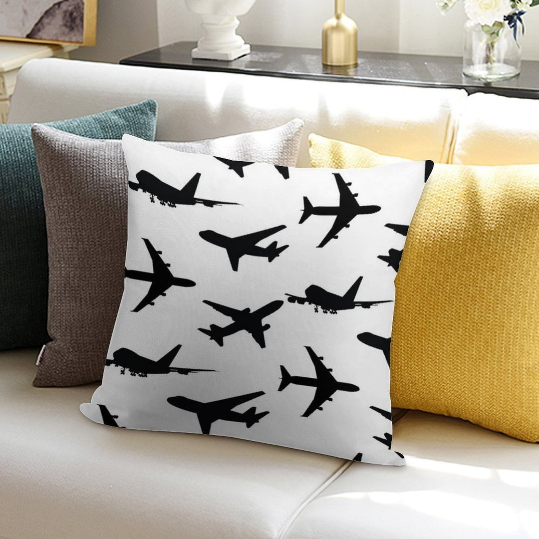 Pack of Aviation Plane Soft Easy Maintenance Throw Pillow