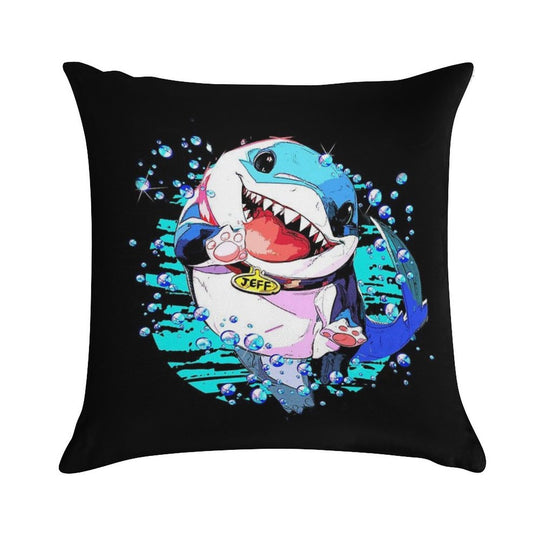 Jeff The Land Shark Soft Home Decor Throw Pillow