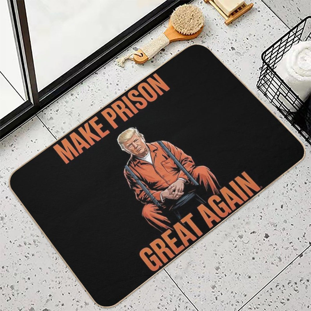 Trump Make Prison Great Again  Dirt-Trapping Bath Mat