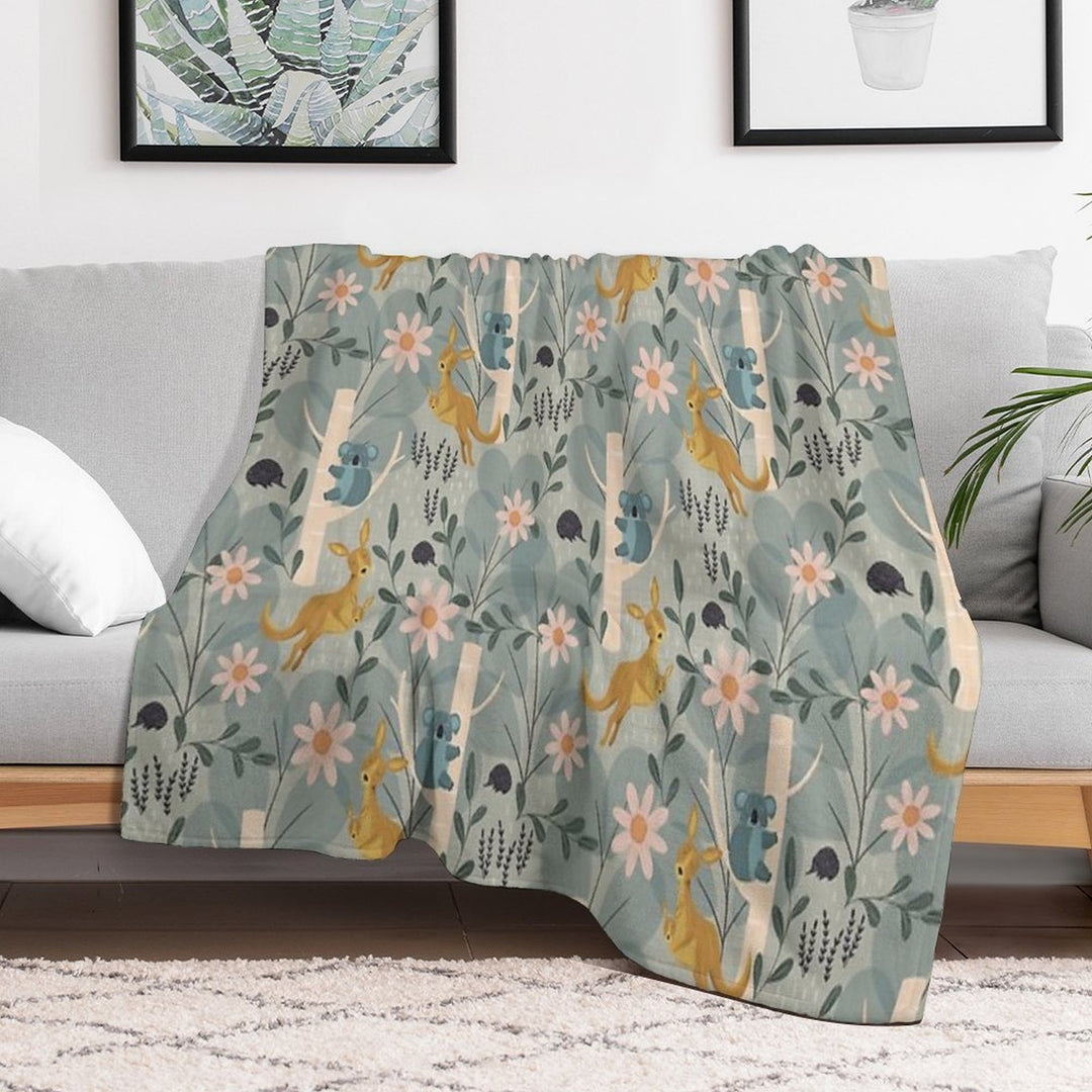 Aussie Animals Velvety-soft Throw Blanket
