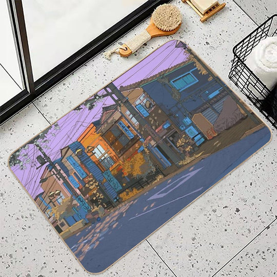 Yanasen Sunset  Stain-Proof Bath Mat