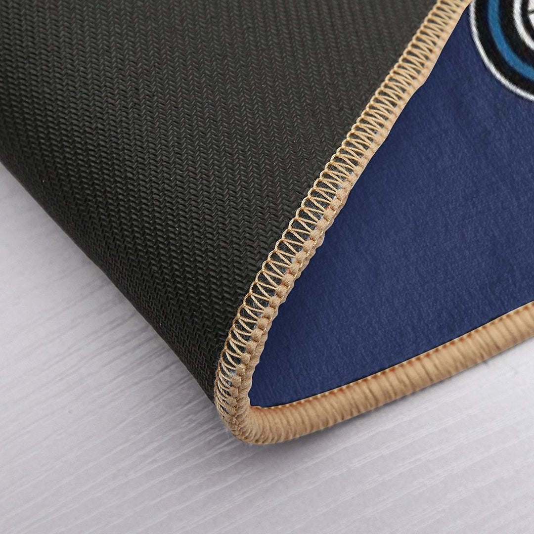 Funny Design I'm HardI'm Wet (Racing Tyres Design - WhiteNavy BG)  Odorless Bath Mat