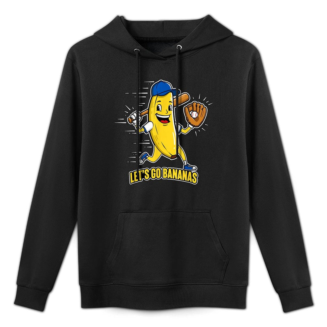 Funny Bananas Gift Fruit Lovers Boys Lets Go Bananas Moisture-Wicking Hoodie