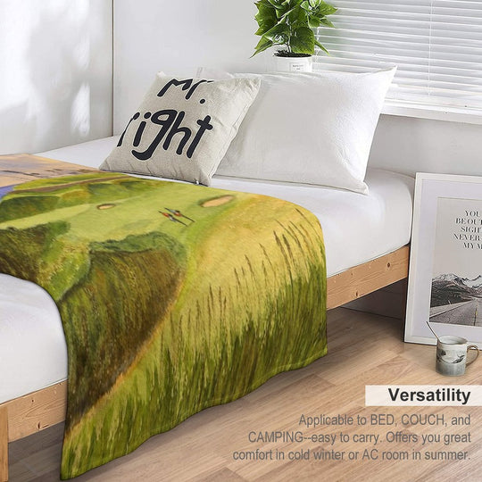 Old Head Golf Course Ireland Hole 4 Quick-dry Throw Blanket