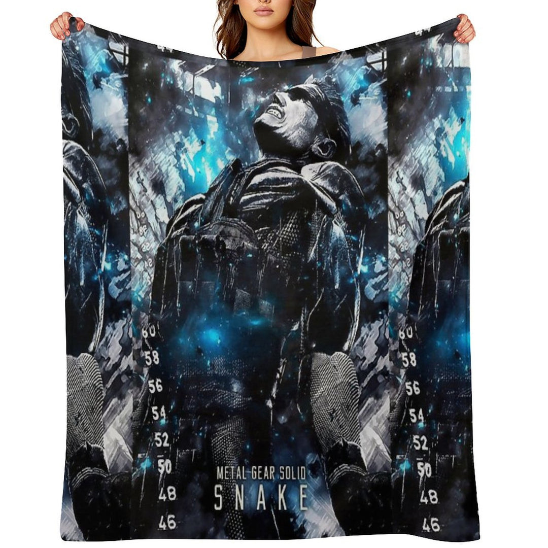 Metal Gear Solid Snake Wrinkle-free Throw Blanket