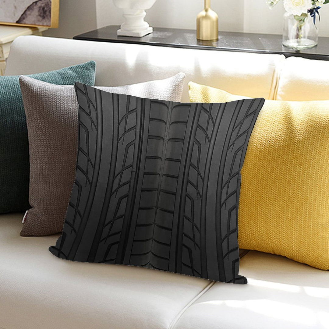 Race Car Tyre Section Soft Shrink-Resistant Throw Pillow