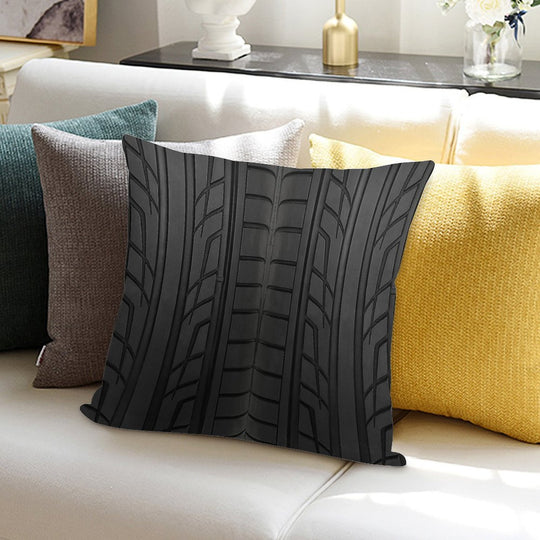 Race Car Tyre Section Soft Shrink-Resistant Throw Pillow