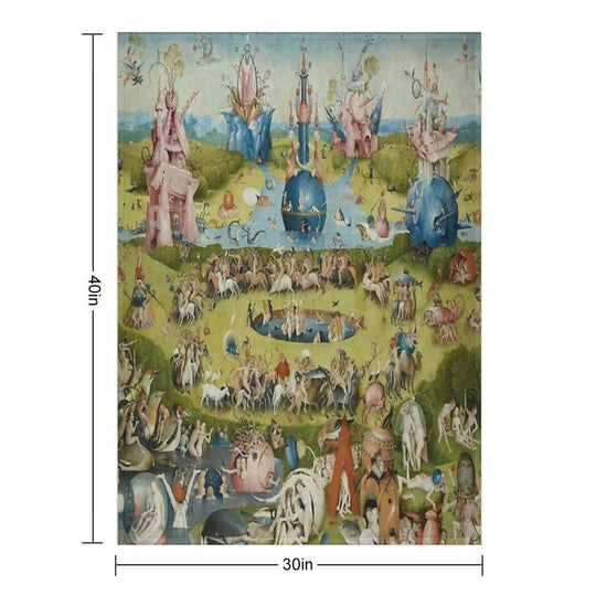 The Garden of Earthly Delights - Hieronymus Bosch Multi-functional Throw Blanket