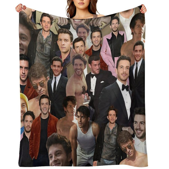 Jonathan Bailey Collage Compact Throw Blanket