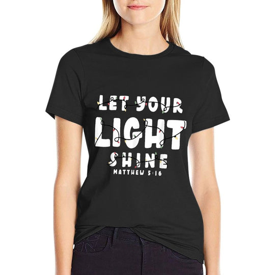 Let Your Light Shine - Christmas Light  Moisture-wicking T-Shirt