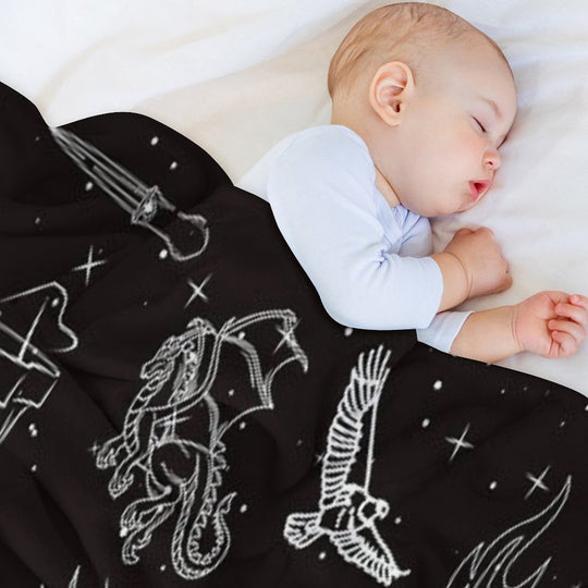 Throne of Glass Pattern Travel-friendly Throw Blanket