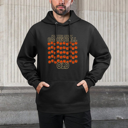 Funny 50 Year Basketball Player 50th Birthday Medium-Weight Fabric Hoodie