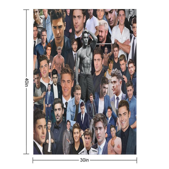 Zac Efron Comfort Throw Blanket