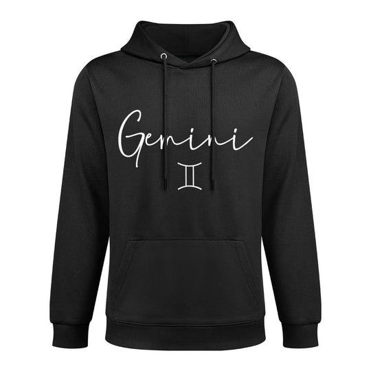 Gemini Sign Trendy Minimalist Zodiac Womens Adjustable Hood Hoodie