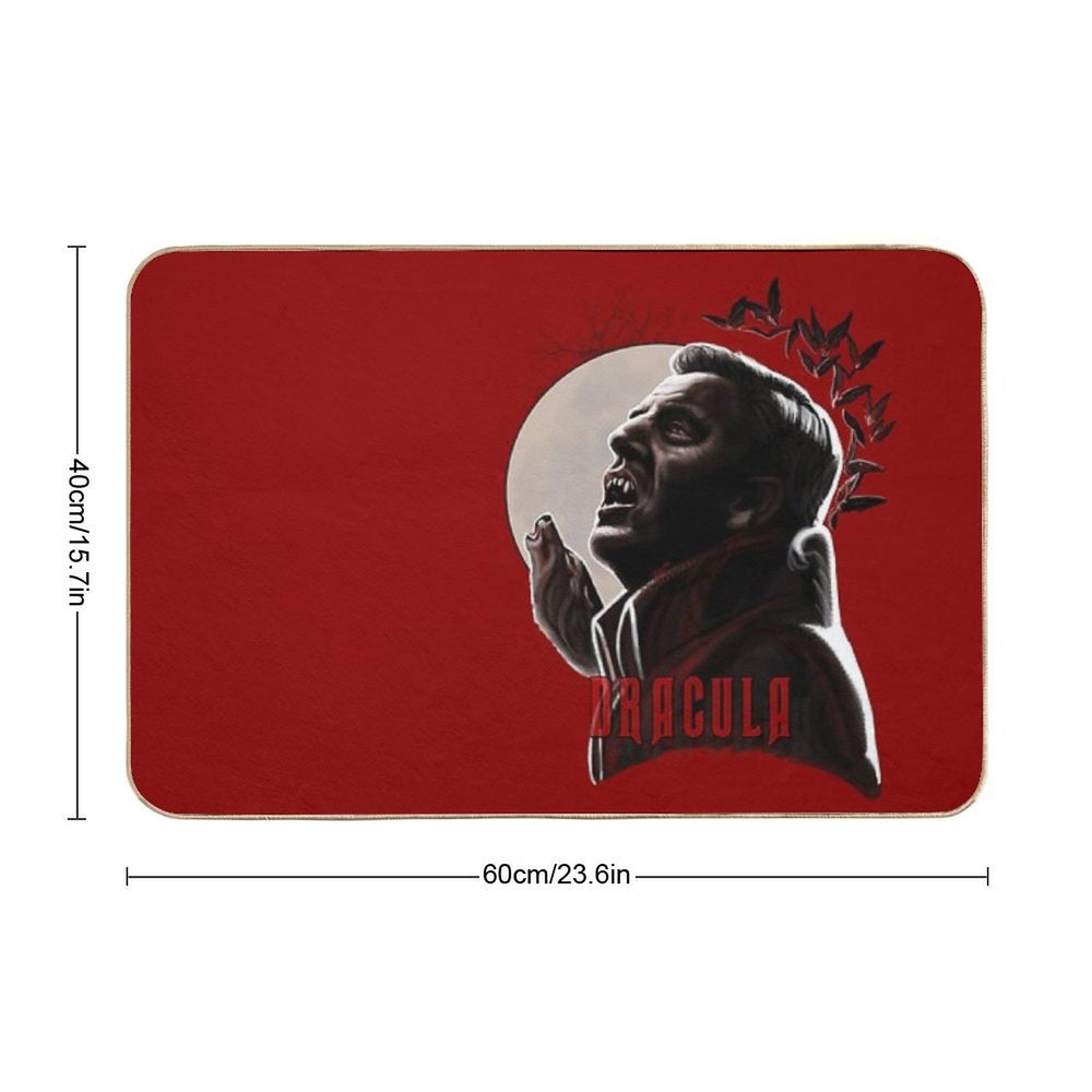 Claes Bang Dracula Wolf Howling Painting  Long-Lasting Bath Mat